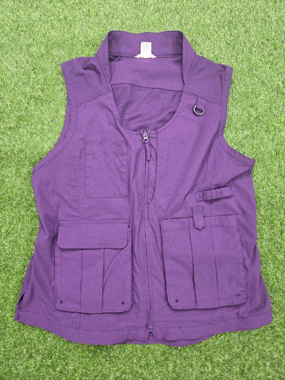 Duluth Trading Vest Womens XL Heirloom Gardening 10 Pocket Purple UPF 50 Utility
